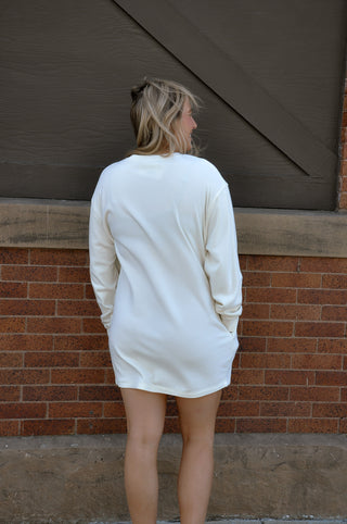 Long Sleeve Oversized Mini Dress