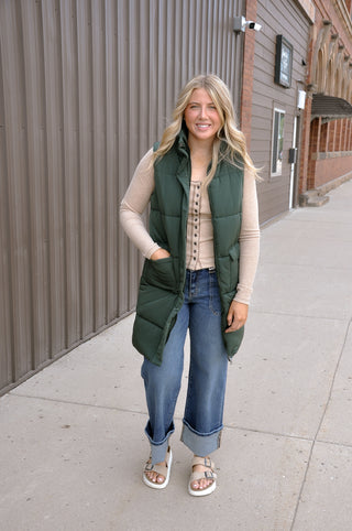 The Longline Quilted Vest