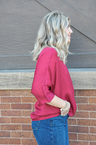 Loose and Flowy Dolman Blouse