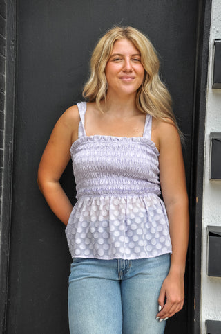 Lovely Little Lavender Peplum Tank