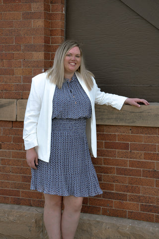 Lovely Linen 3/4 Sleeve Blazer