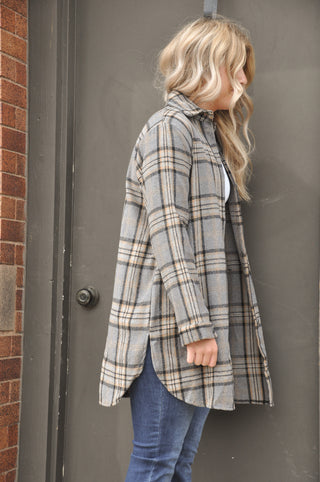 Lucas Plaid Medium Weight Shacket