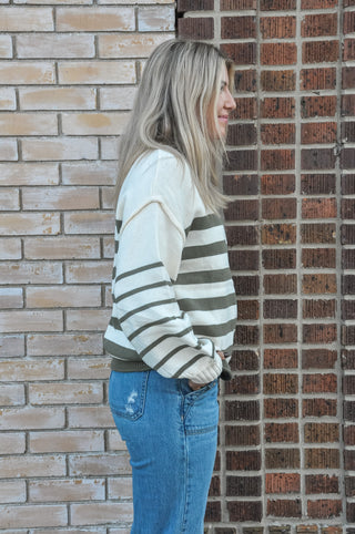 Luna LS Striped Sweater | JQ Clothing Co.