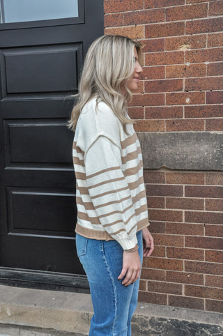 Luna LS Striped Sweater | JQ Clothing Co.