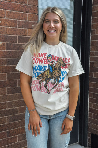 Make America Cowboy Again Oversized Tee