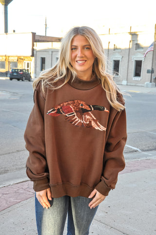 'Mallard' Embroidered Wildlife Sweatshirt