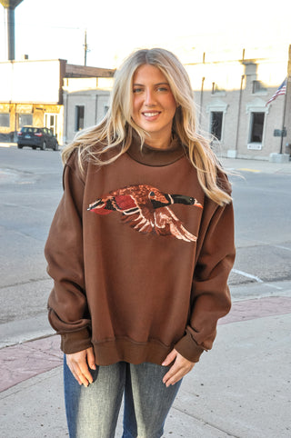 'Mallard' Embroidered Wildlife Sweatshirt