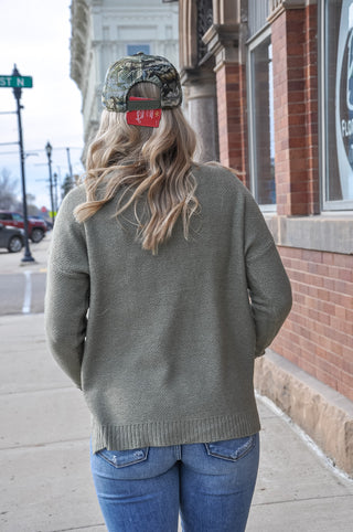Marled Boxy Pullover Sweater