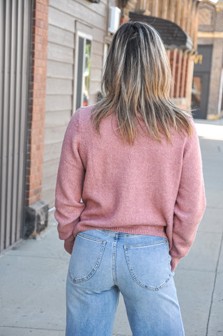 Marled Knit Button Front Cardigan