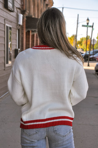 Merry Bow Plaid Tree Knit