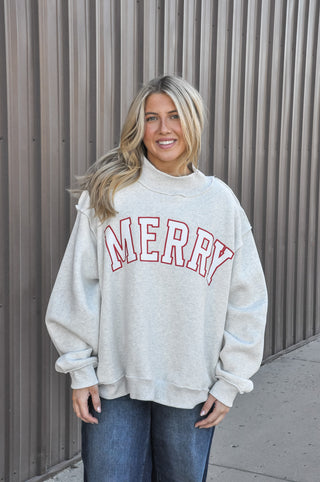 MERRY 'Merry' Embroidered Sweatshirt