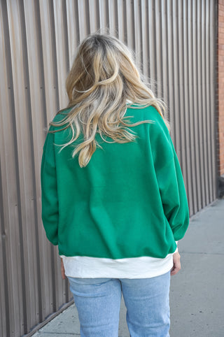Merry Moments Oversized Mock Neck Top