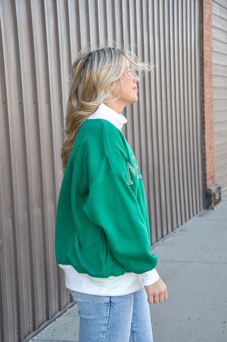 Merry Moments Oversized Mock Neck Top