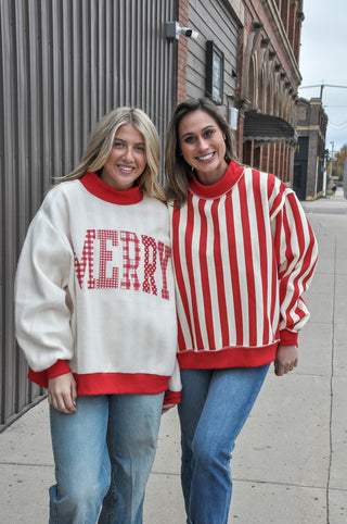 Merry Switch Mock Sweatshirt