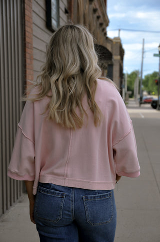 Min Wash Cut Edge Stitch SS Terry Jacket