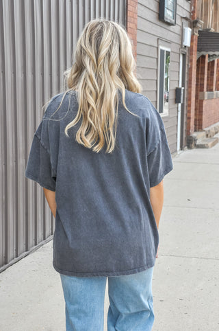Mineral Wash Oversized Crew Tee, view 11