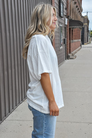 Mineral Wash Oversized Crew Tee