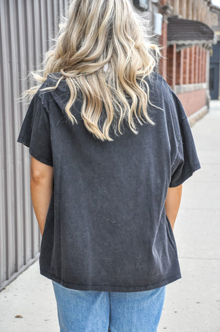 Mineral Wash Oversized Crew Tee