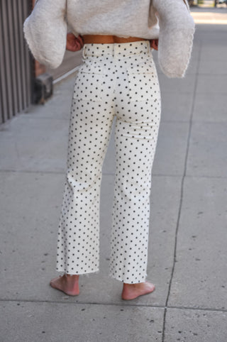 Mini Polka Dot Stretchy Jeans