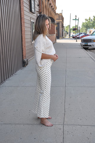 Mini Polka Dot Stretchy Jeans