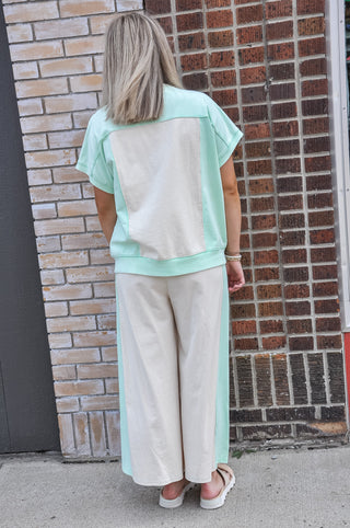 Minty French Terry Trousers