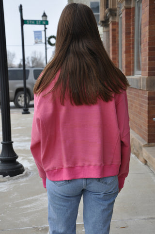 Mocha Punch Striped Pullover