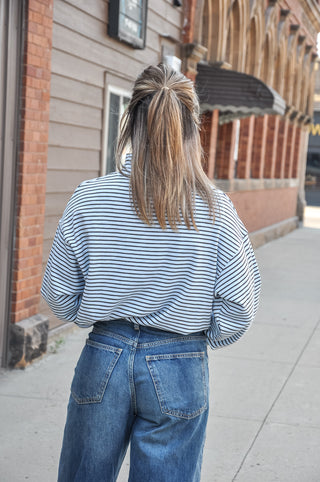 Mock Neck Oversized Knit Top, view 3
