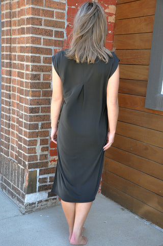Modal Cap Sleeve Midi Dress