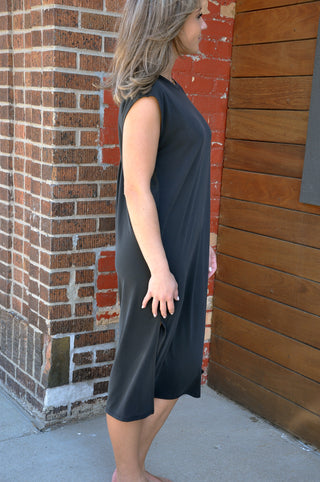 Modal Cap Sleeve Midi Dress