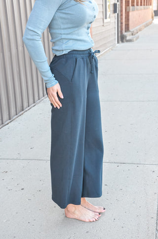 Modal Scuba Cropped Wide Pant