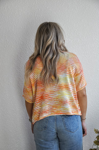 Multi Color Lightweight Sweater Top