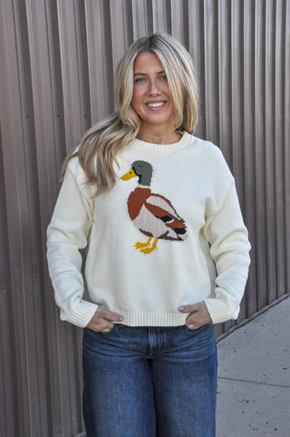 Muted Mallard Knit Sweater