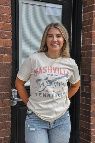 Nashville Music City Graphic Tee