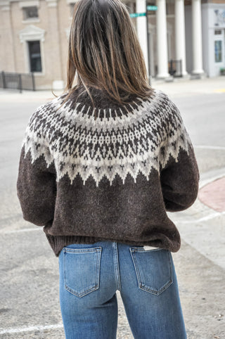 Nordic Trails Yoke Sweater, view 3 | JQ Clothing Co.