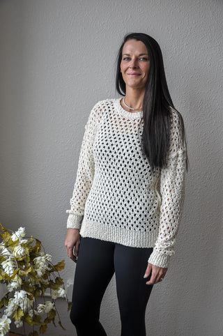 Oatmeal Knit Tunic Sweater