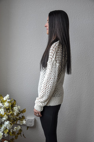 Oatmeal Knit Tunic Sweater