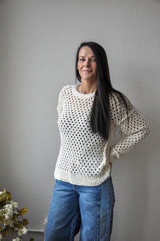 Oatmeal Knit Tunic Sweater