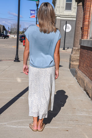 Rachel Rolled Hem Knit Sweater