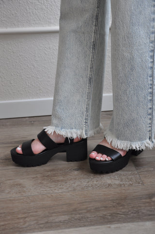 On Account Strappy Platform Sandal