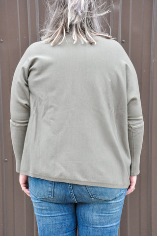 Optimal Olive Curvy Sweater