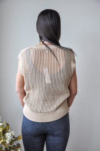 Oversize Sleeveless Knit Top