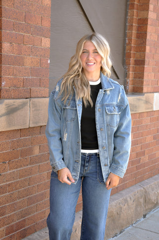 Oversize Trucker Denim Jacket