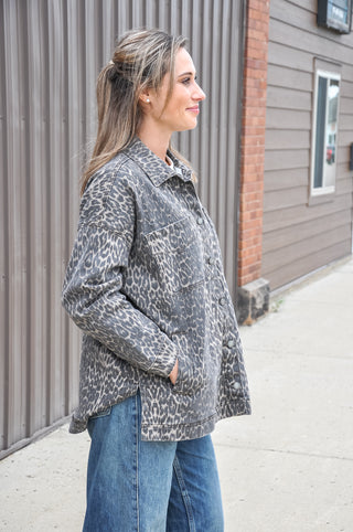 Oversized Boyfriend Denim Jacket, view 2