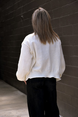 Oversized Textured Knit Cardigan