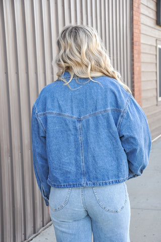 Oversized Utility Denim Jacket