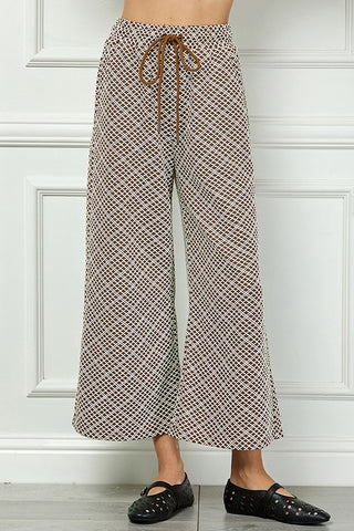 Loop Textured Pants W/Drawstring Self Tie | JQ Clothing Co.