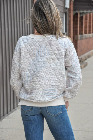 Patchwork Poem LS Henley Top