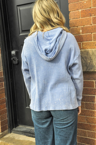 Perfect Periwinkle Thermal Hoodie