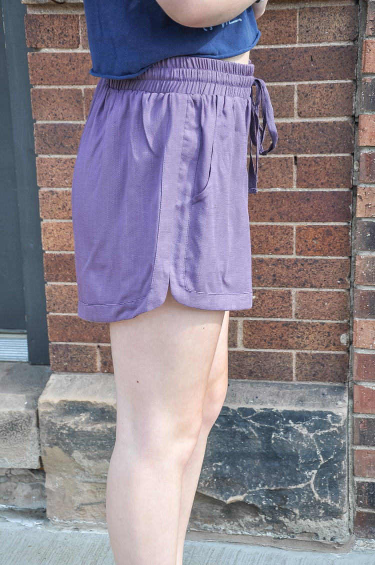 Perfectly Purple Comfy Shorts