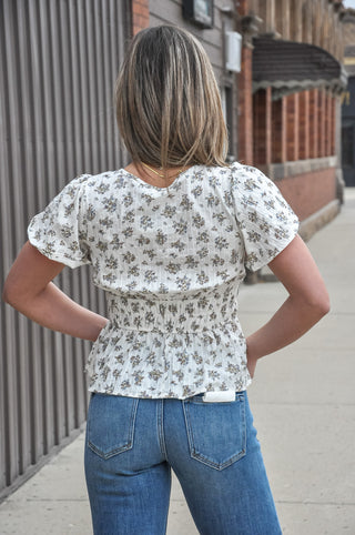 Petal Breeze Bell Sleeve Top